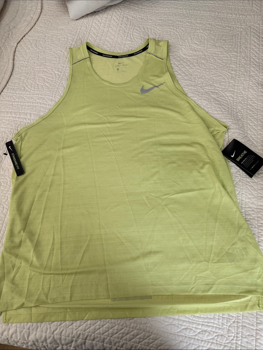 Nike Men's Dri-FIT Tank Top Lime Green